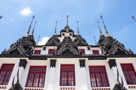 travel in the bangkok holiday,temple thai on the sky , south of asiaの写真素材