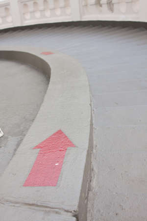 way ladder down,street on the sidewalkの写真素材