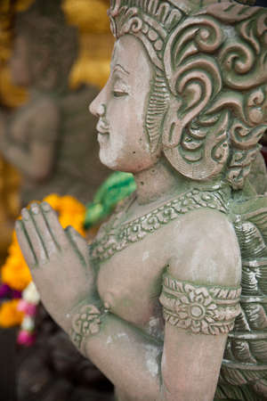 The stucco work of art, design and sculpture. Which is uniquely Thai.の写真素材