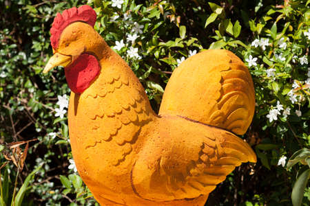 The statue of the chicken zodiac.chicken zodiac.の写真素材