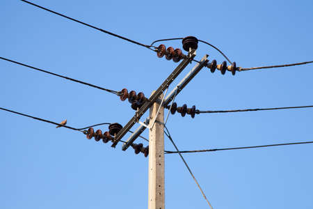 Poles are resistant to high voltage power supply to the accommodation.