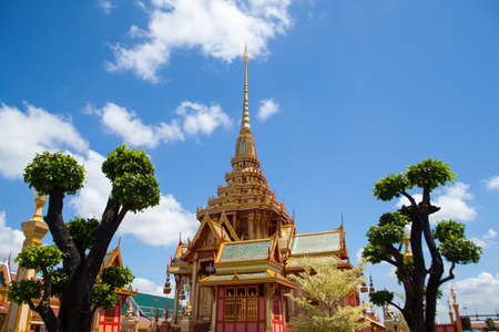 Building. Construction of Thai identity. To arrange a funeral for the family class.のeditorial素材