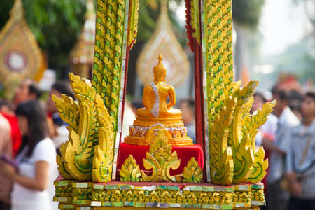 Buddha used in Buddhist rituals. There is a lot of work respect.