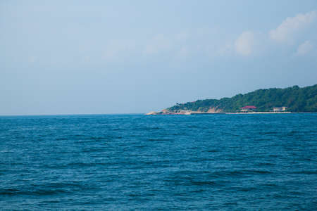 Koh Larn, Pattaya, Thailand Thickly covered with trees on the mountain.の写真素材