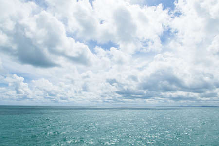 Sea and sky, the weather cleared. In the summer.の写真素材