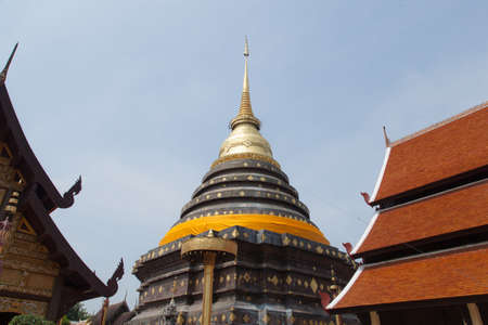 Pagoda Temple of the Buddhist monastery. A place of prayer and blessings.の写真素材