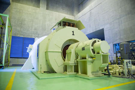 Generator factory space Equipment and machinery in the power of energy water.