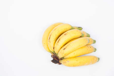 bananas on white isolated background.bananas fruit on white isolated background.の写真素材