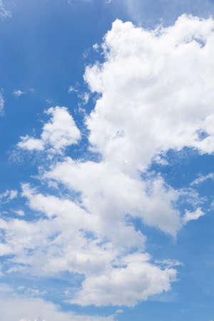 Clouds and sky. The floating clouds covered the sky in a clear day.の写真素材