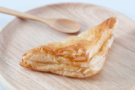 Bread. Bread breakfast arranged in wooden plates. The bread is sweetの写真素材
