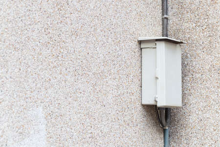 Electrical control box Mounted on the wall of the control room equipment.