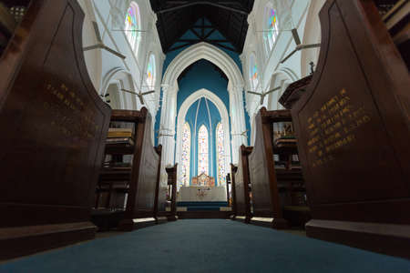 SINGAPORE - April 10, 2016 : Saint Andrew Cathedral is an Anglican cathedral in Singapore.のeditorial素材