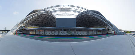 National Stadium, Singapore. A place for relaxation and fitness of people in Singapore.のeditorial素材