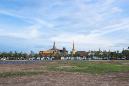 Temple of the Emerald Buddha. The Grand Palace. Landmarks of Thailandのeditorial素材