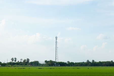 Telephone antenna system. The station antenna and telecommunications systems.