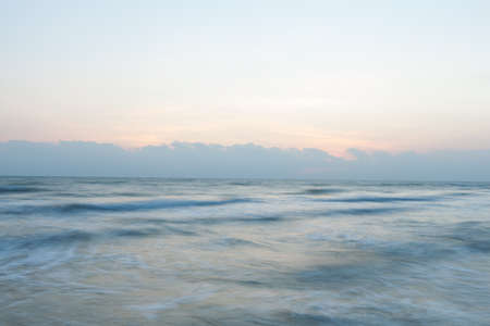 sea in the morning at sunrise is getting fresh air.