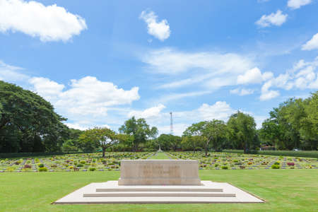 War Cemetery in World War II is in Kanchanaburi.のeditorial素材