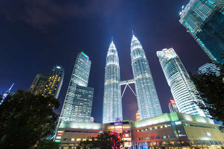 KUALA LUMPUR, MALAYSIA - JANUARY 15: Petronas Towers landmark in malaysia.のeditorial素材