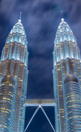KUALA LUMPUR, MALAYSIA - JANUARY 15: Petronas Towers landmark in malaysia.のeditorial素材