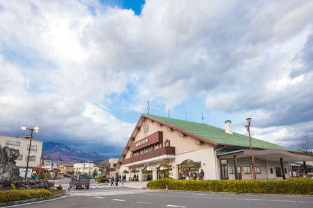 Nikko train station. Train station in Japan. travel go to localのeditorial素材
