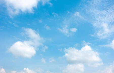 Clouds and sky.In the summer, the weather is clear, clear sky.の写真素材