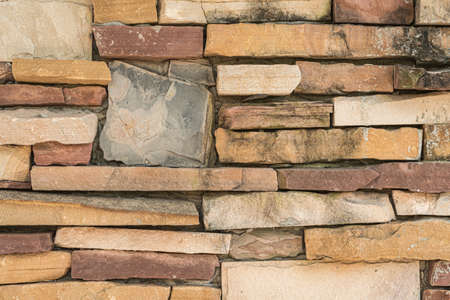 Background old brick vintage. Brown old brick background and wall.の写真素材