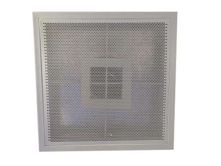 Air conditioning duct vent grille System on top of ceiling square shape.の写真素材