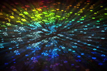 fancy flying stars backgroundの写真素材