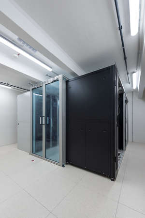 rack units of data processing service center environmental controlの写真素材