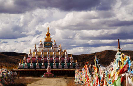 Vache Talin is located in Vache Township, Hongyuan County, Sichuan Province.の写真素材