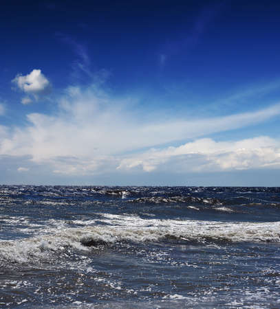 Storm at the Black Sea, South Crimeaの写真素材