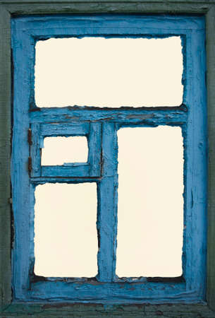 Old dirty ruined window closeupの写真素材