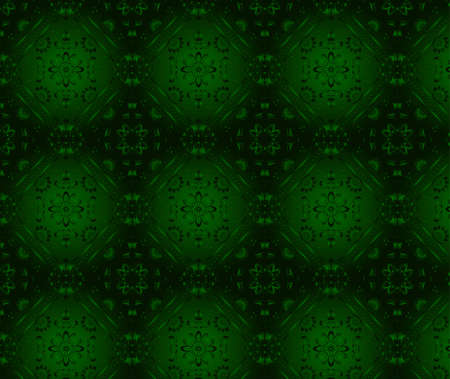 Retro green wallpaper. Seamless. Vector illustrationのイラスト素材