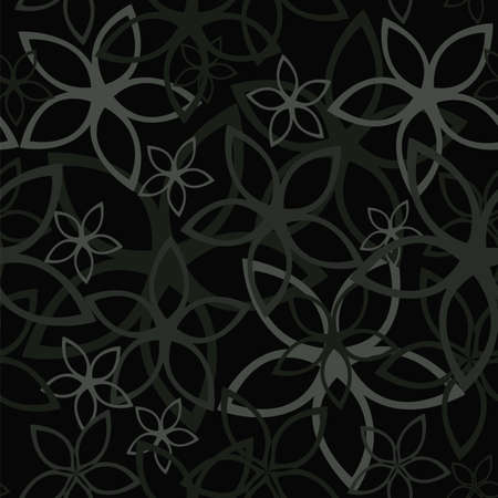 Floral abstract background, seamless. Vector illustrationのイラスト素材