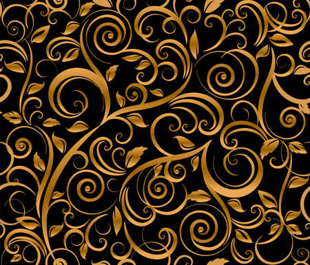 Floral abstract background, seamless. Vector illustrationのイラスト素材
