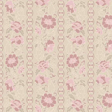 Floral abstract background; seamless. Vector illustrationのイラスト素材