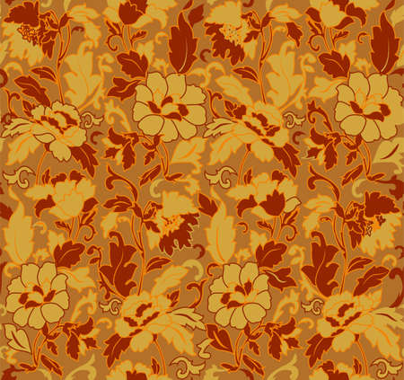 Floral abstract background; seamless. Vector illustrationのイラスト素材