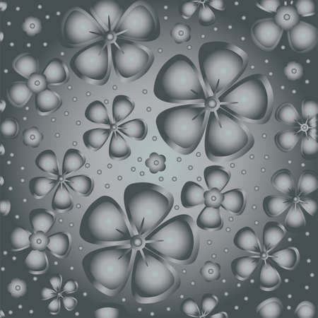 Floral abstract background, seamless. Vector illustrationのイラスト素材