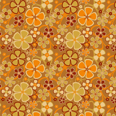 Floral abstract background, seamless. Vector illustrationのイラスト素材