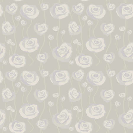 Floral rose background, seamless. Vector illustrationのイラスト素材