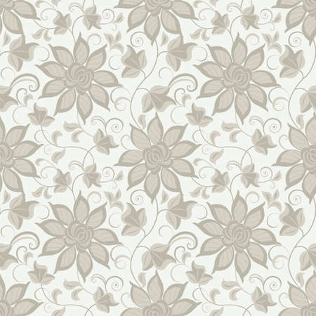 Floral abstract background, seamless. Vector illustrationのイラスト素材