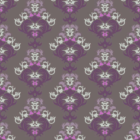 Floral vintage background, pattern. Vector illustration