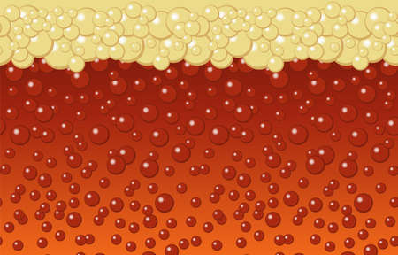 Beer bubbles background. Vector illustrationのイラスト素材