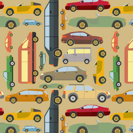 Passenger car background. Vector illustrationのイラスト素材