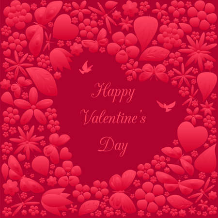 Valentine's day invitations design. Vector illustrationのイラスト素材