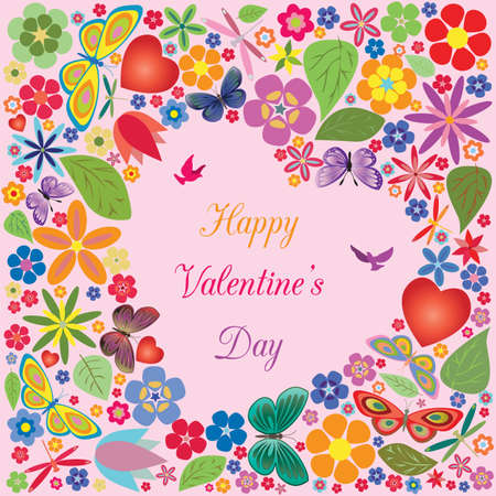 Valentine's day invitations design. Vector illustrationのイラスト素材