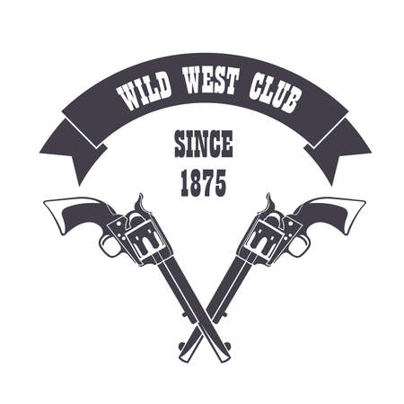 Firearm template. Guns, rifles badge. Flat design. Vector illustrationのイラスト素材