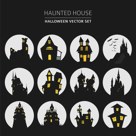 Halloween holiday info graphic elements. Flat design. Vector illustrationのイラスト素材