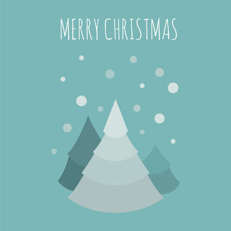 Flat style christmas holiday elements for greeting card, poster design. Vector illustrationのイラスト素材