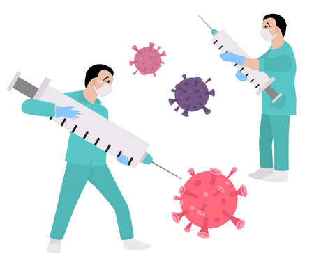 Quarantine, stop coronavirus epidemic design concept. Vector illustrationのイラスト素材